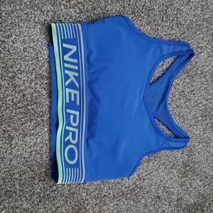 Lightly warn Nike Pro sports bra